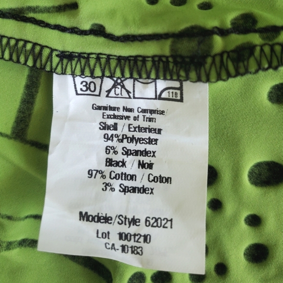 Cartisse Zipper Blouse Jacket Black & Green Mesh Unique Retro Size Large - Picture 9 of 13